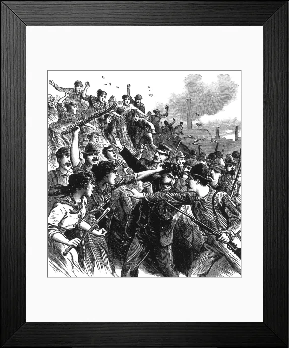 Framed Print : Homestead Strike, 1892