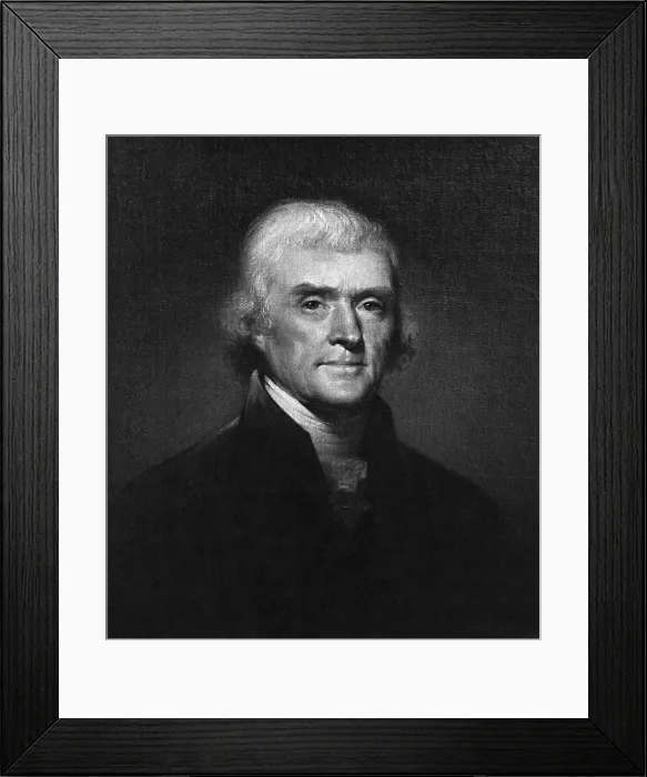 Framed Print : Thomas Jefferson, 3rd American President