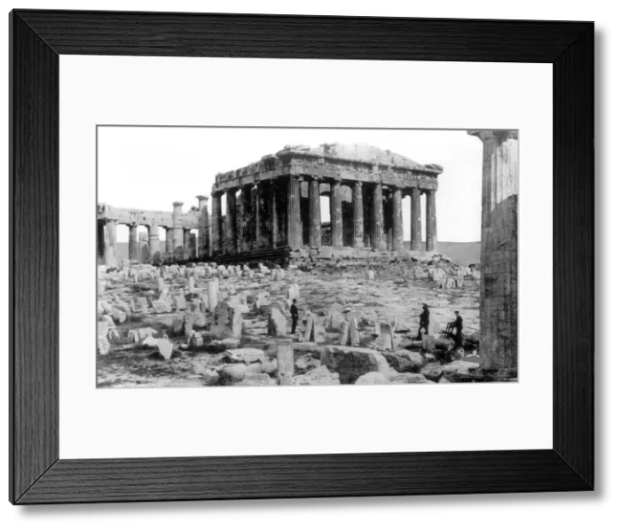 Framed Print : Athenian Acropolis, Parthenon, 1910 Framed Print : Athenian Acropolis, Parthenon, 1910