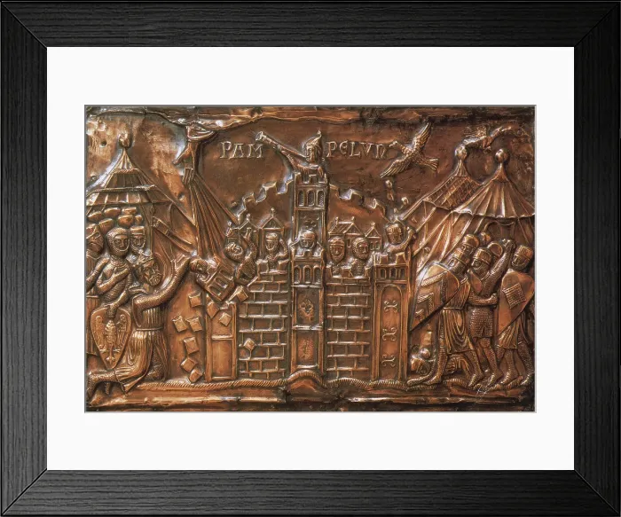 Framed Print : Charlemagne Besieging A City