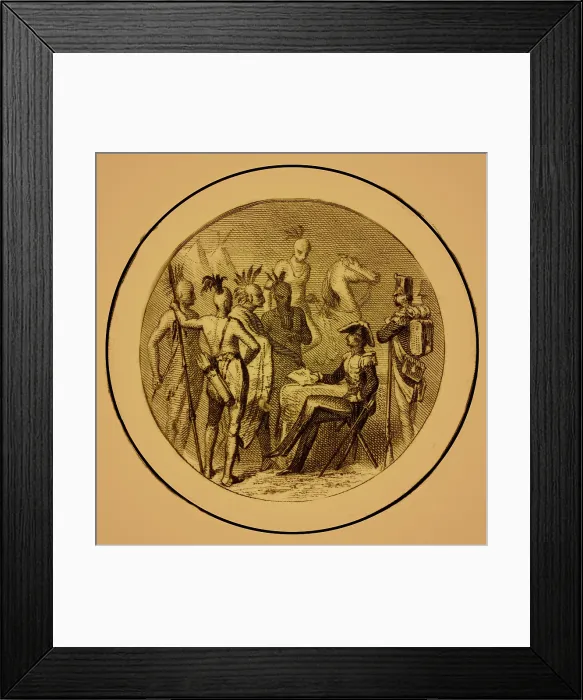 Framed Print : French and Indian War, 18th Century Framed Print : French and Indian War, 18th Century