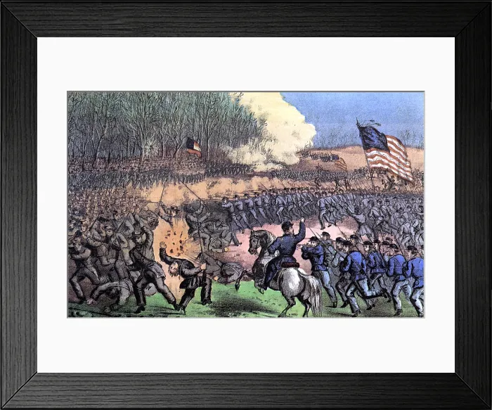 Framed Print : American Civil War, Battle of Chancellorsville, 1863 Framed Print : American Civil War, Battle of Chancellorsville, 1863