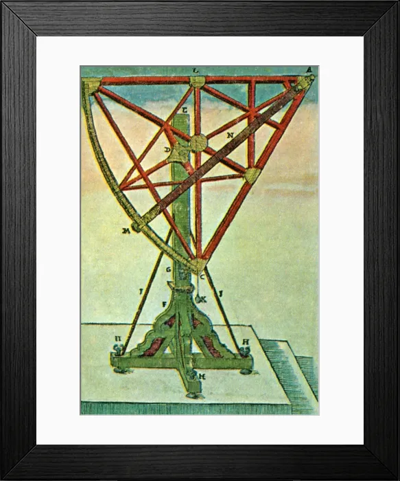 Framed Print : Tycho Brahe, Sextant Framed Print : Tycho Brahe, Sextant