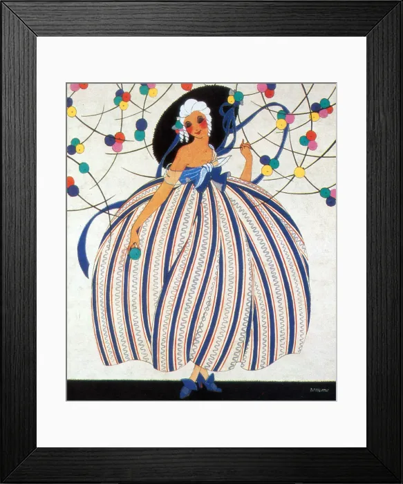 Framed Print : French Fashion, Martha Romme, 1919 Framed Print : French Fashion, Martha Romme, 1919