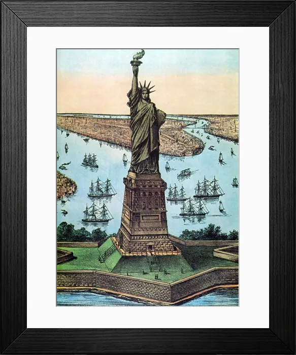 Framed Print : Statue of Liberty, 1884