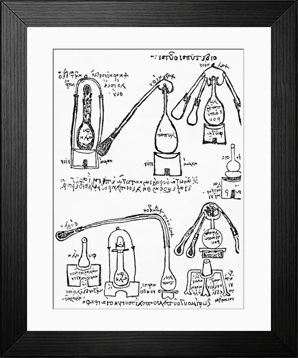 Framed Print : Alchemy Illustration