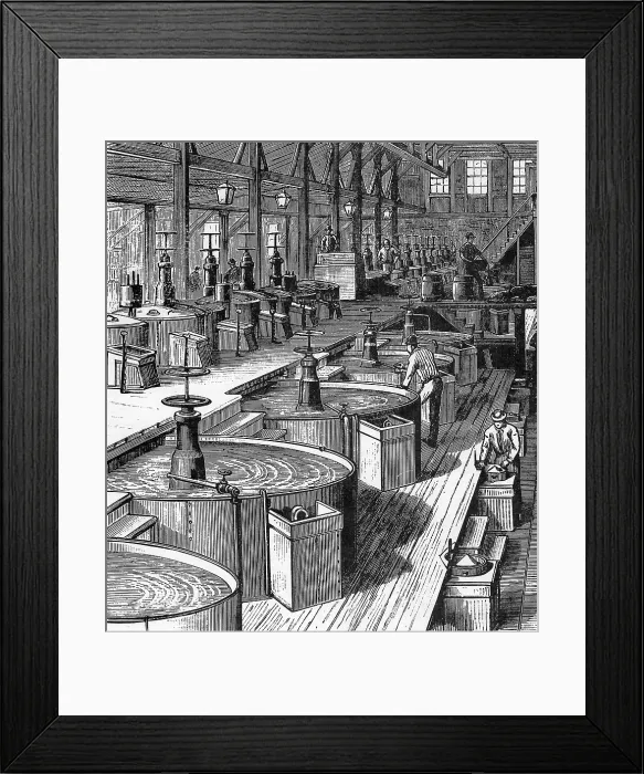 Framed Print : Pan Amalgamation, Silver Framed Print : Pan Amalgamation, Silver