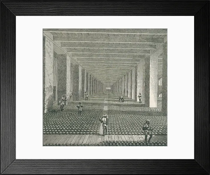 Framed Print : Opium Factory, mid-19th century Framed Print : Opium Factory, mid-19th century