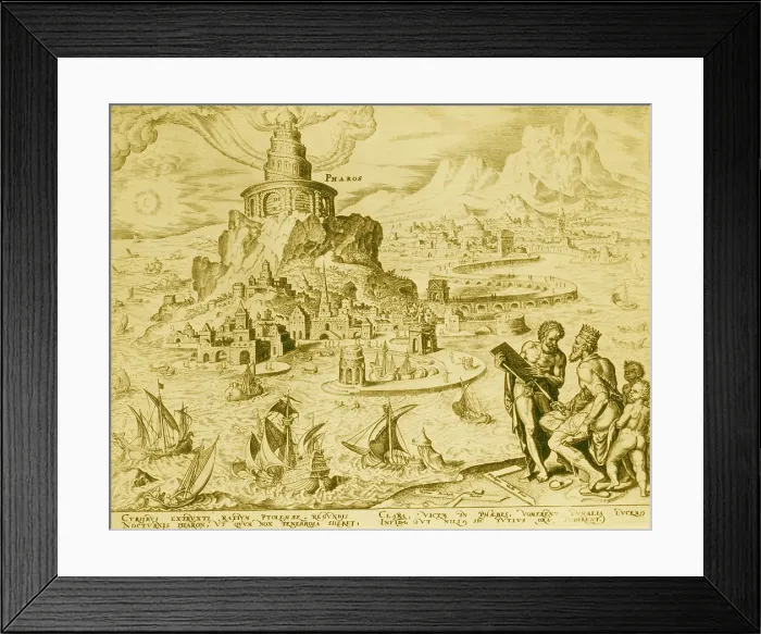 Framed Print : Ancient Wonder of the World, Lighthouse of Alexandria Framed Print : Ancient Wonder of the World, Lighthouse of Alexandria