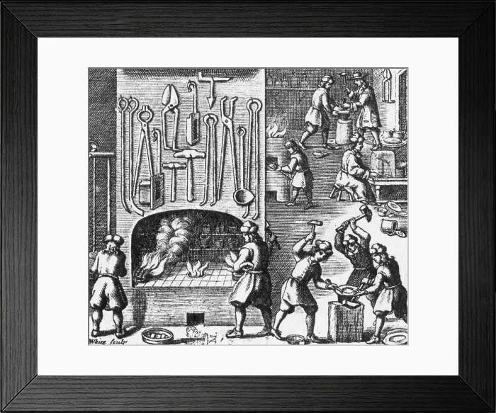 Framed Print : Silversmith's Workshop Framed Print : Silversmith's Workshop
