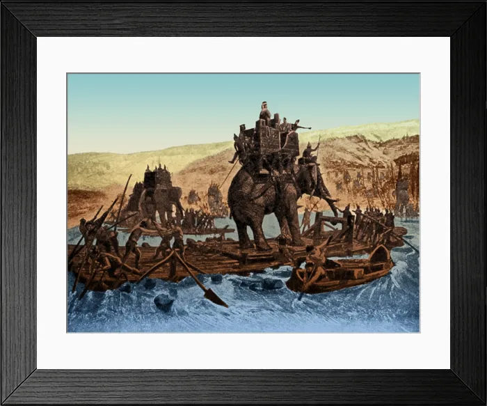 Framed Print : Hannibal's War Elephants, Second Punic War Framed Print : Hannibal's War Elephants, Second Punic War