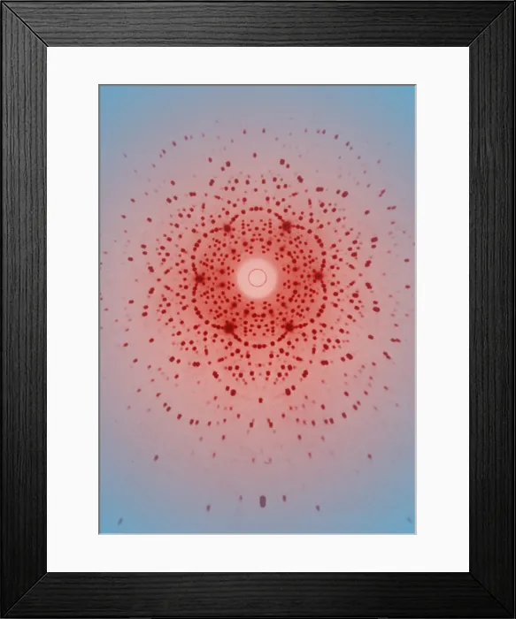 Framed Print : Beryl, X-Ray Diffraction Framed Print : Beryl, X-Ray Diffraction