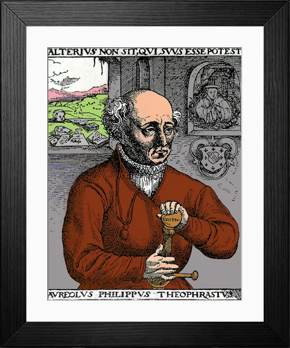 Framed Print : Paracelsus, Swiss Polymath
