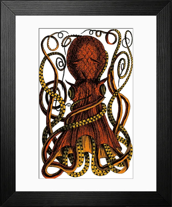 Framed Print : Octopus, 18th Century Framed Print : Octopus, 18th Century