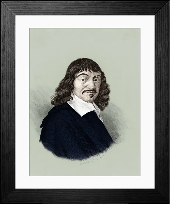 Framed Print : Rene Descartes, French Polymath