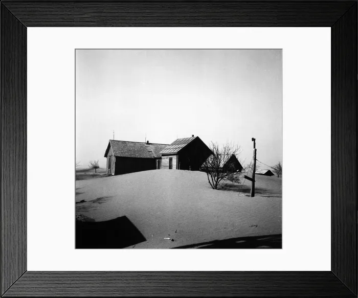 Framed Print : Dust Bowl Farm Framed Print : Dust Bowl Farm