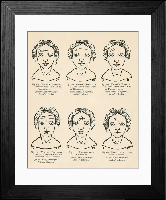 Framed Print : Physiognomy, 1637 Framed Print : Physiognomy, 1637