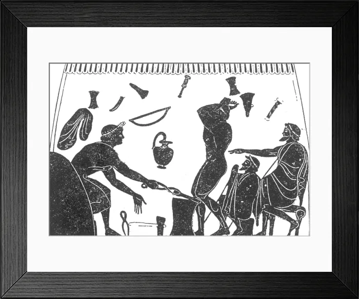Framed Print : Greek Blacksmith, 6th Century BC Framed Print : Greek Blacksmith, 6th Century BC