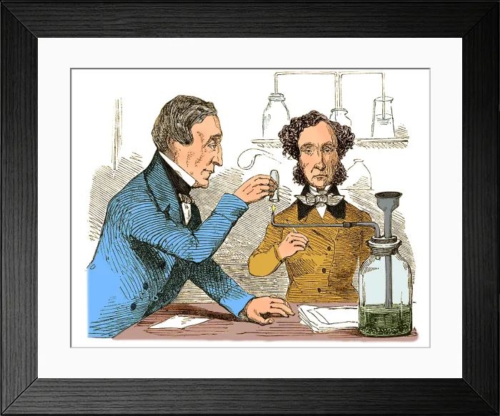 Framed Print : Performing the Marsh Test, 1856 Framed Print : Performing the Marsh Test, 1856