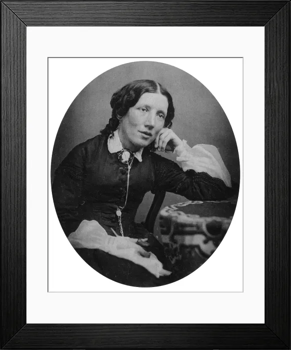Framed Print : Harriet Beecher Stowe, American Abolitionist Framed Print : Harriet Beecher Stowe, American Abolitionist