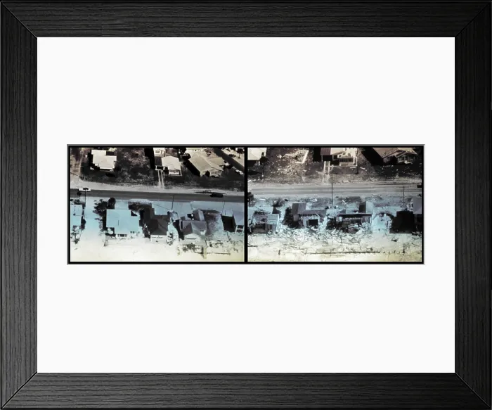 Framed Print : Before and After Hurricane Eloise (1975) Framed Print : Before and After Hurricane Eloise (1975)