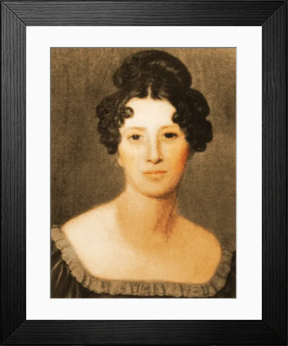 Framed Print : Mary Ann Mantell, English Geologist Framed Print : Mary Ann Mantell, English Geologist