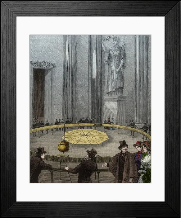 Framed Print : Demonstration of Foucault's Pendulum, 1851