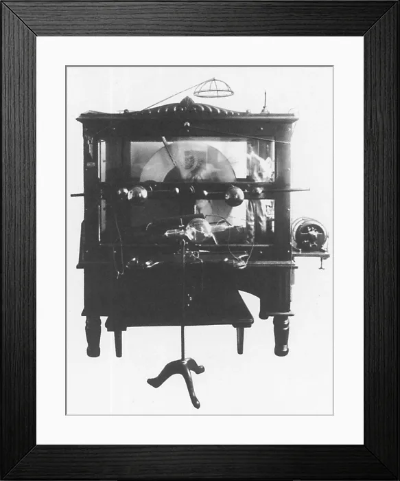 Framed Print : Static Electric Machine with X-Ray Apparatus, Late 19th Century