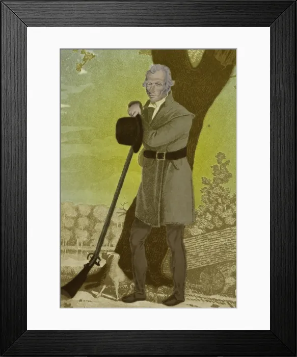 Framed Print : Daniel Boone, American Folk Hero Framed Print : Daniel Boone, American Folk Hero