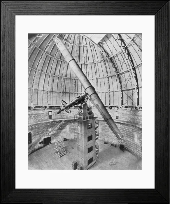 Framed Print : 40-inch Refractor Telescope, Yerkes Observatory, 1897