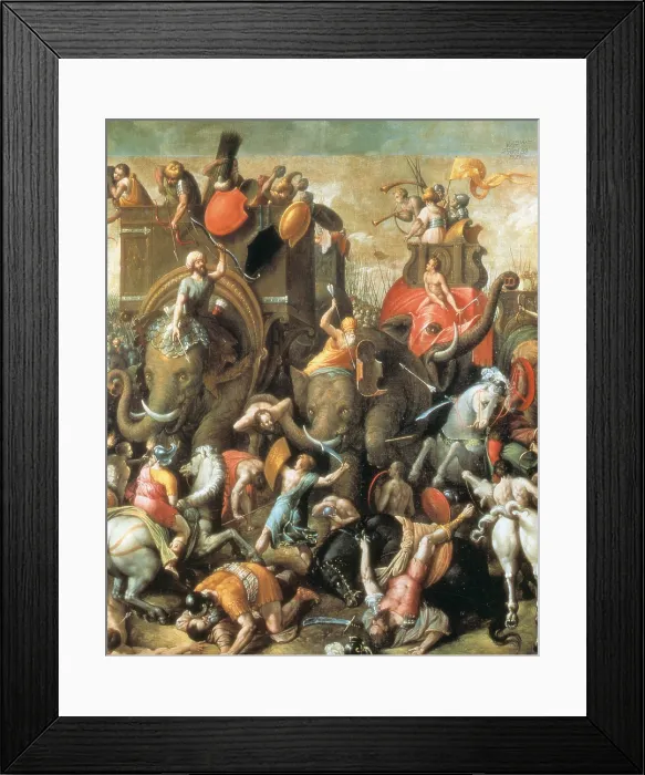 Framed Print : North Africa, Battle of Zama, 202 BC Framed Print : North Africa, Battle of Zama, 202 BC