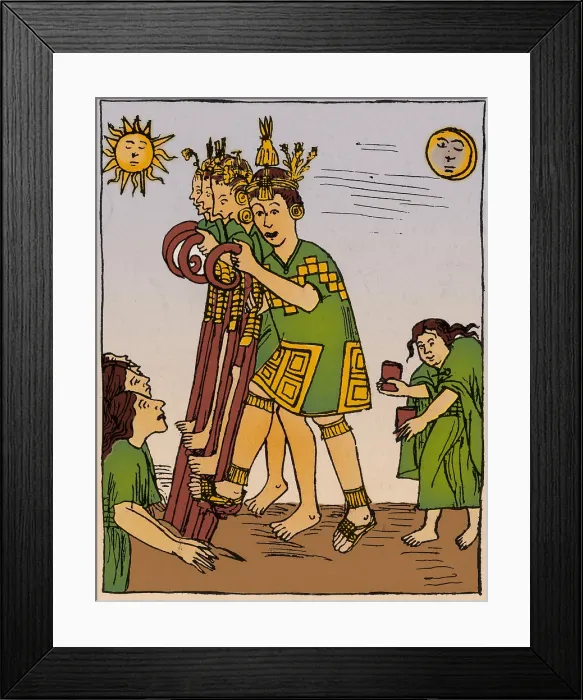 Framed Print : Incan Ritual Plowing, 17th Century Framed Print : Incan Ritual Plowing, 17th Century