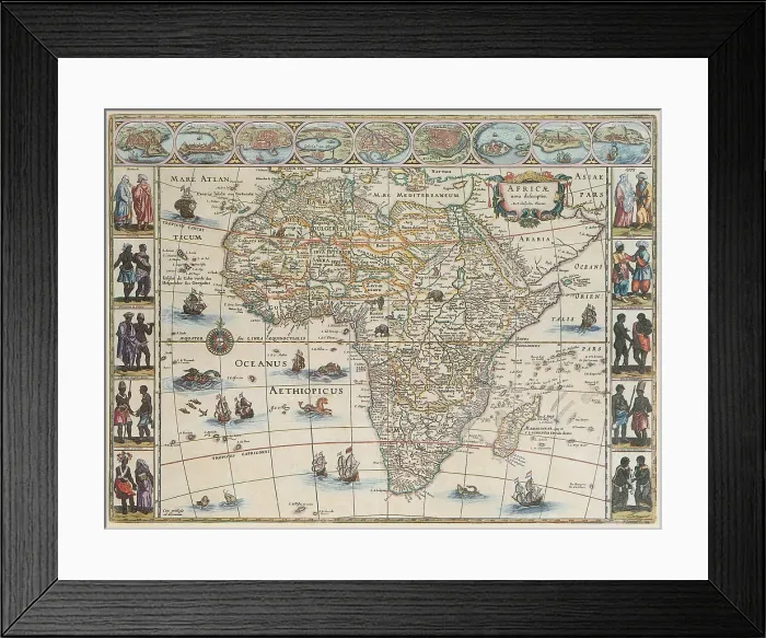 Framed Print : Map of Africa, 1667