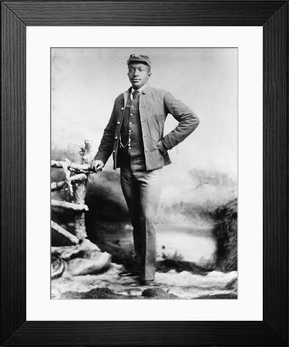Framed Print : Black Soldier Framed Print : Black Soldier