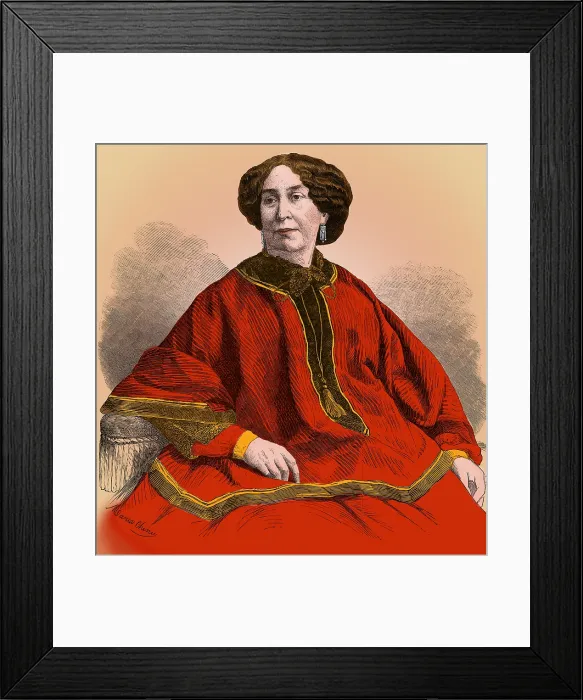 Framed Print : George Sand, French Author and Feminist Framed Print : George Sand, French Author and Feminist