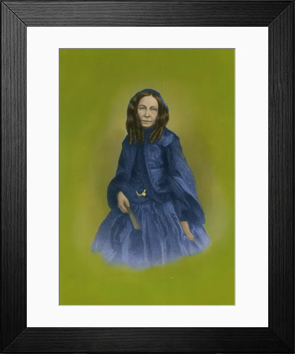 Framed Print : Elizabeth Barrett Browning, English Poet Framed Print : Elizabeth Barrett Browning, English Poet