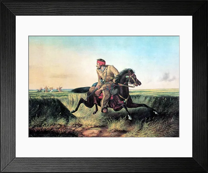 Framed Print : Prairie Hunter, 19th Century Framed Print : Prairie Hunter, 19th Century