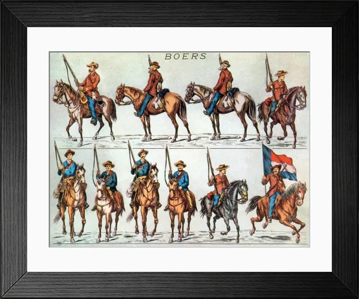Framed Print : Boer Commandos, Civilian Militia Framed Print : Boer Commandos, Civilian Militia