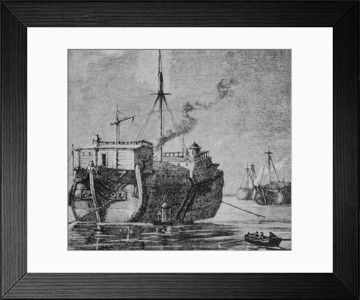 Framed Print : HMS Jersey, 1777 Framed Print : HMS Jersey, 1777