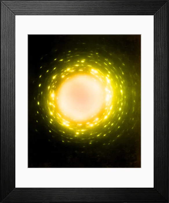 Framed Print : X-Ray Diffraction Polyethylene Crystals Framed Print : X-Ray Diffraction Polyethylene Crystals