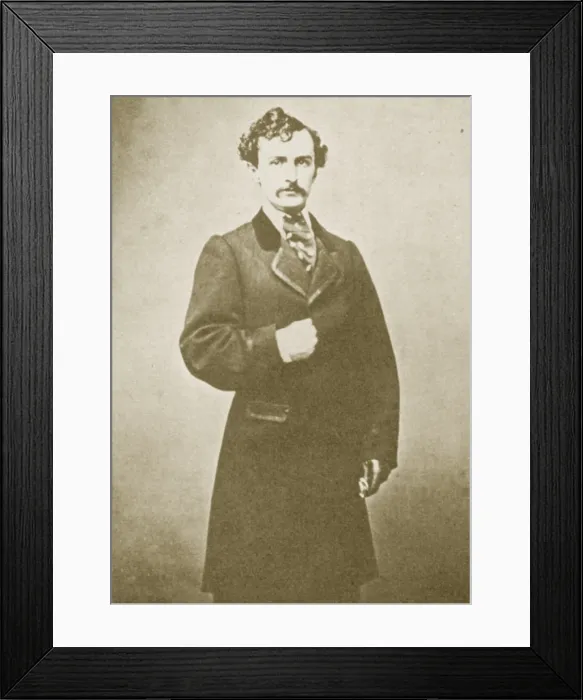 Framed Print : John Wilkes Booth, American Assassin Framed Print : John Wilkes Booth, American Assassin