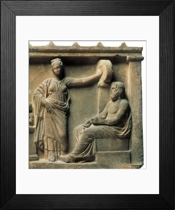 Framed Print : Aesculapius and Hygeia