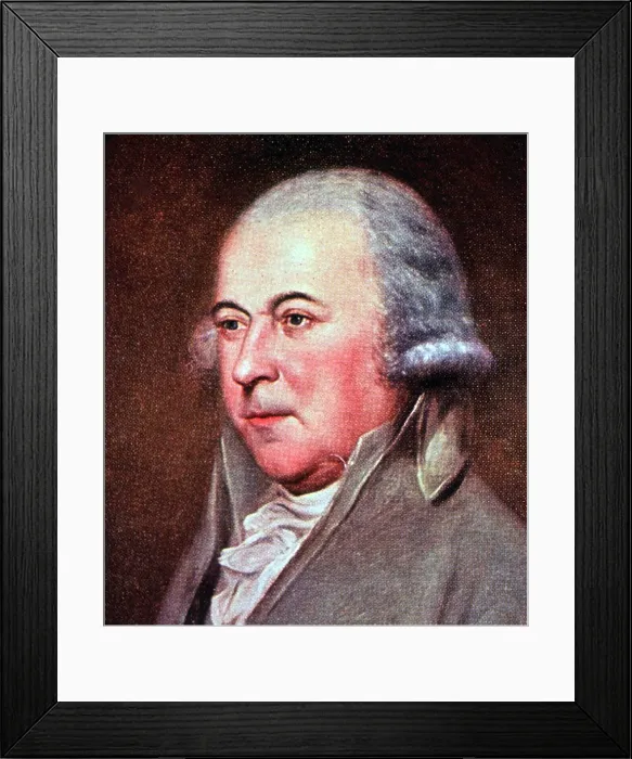 Framed Print : John Adams, 2nd U.S. President Framed Print : John Adams, 2nd U.S. President