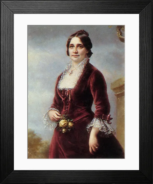 Framed Print : Lucy Hayes, First Lady