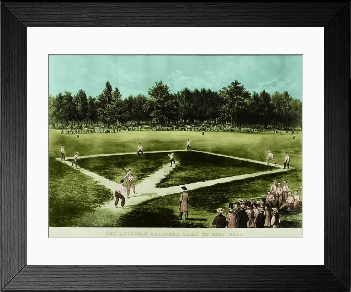 Framed Print : Baseball in 1846 Framed Print : Baseball in 1846