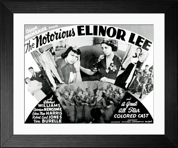 Framed Print : Oscar Micheaux, The Notorious Elinor Lee, 1940 Framed Print : Oscar Micheaux, The Notorious Elinor Lee, 1940