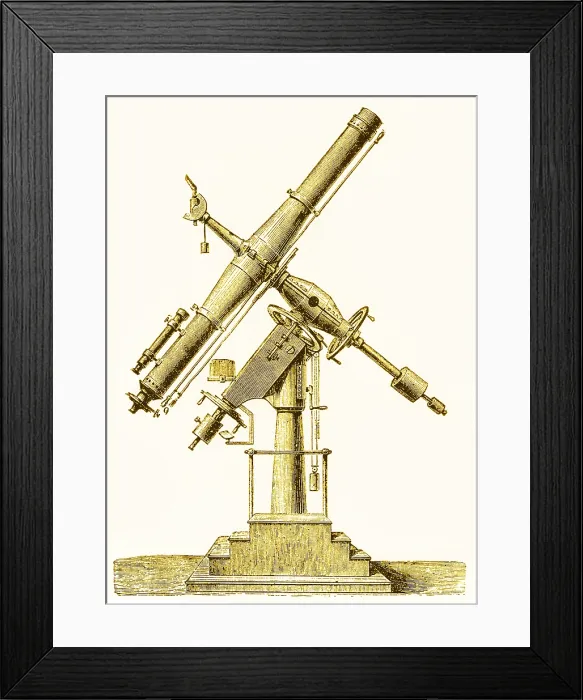 Framed Print : Equatorial Telescope Framed Print : Equatorial Telescope