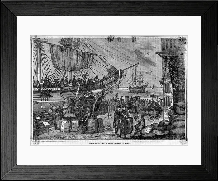 Framed Print : Boston Tea Party, 1773 Framed Print : Boston Tea Party, 1773