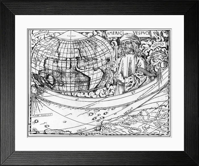 Framed Print : Amerigo Vespucci, Italian Explorer Framed Print : Amerigo Vespucci, Italian Explorer
