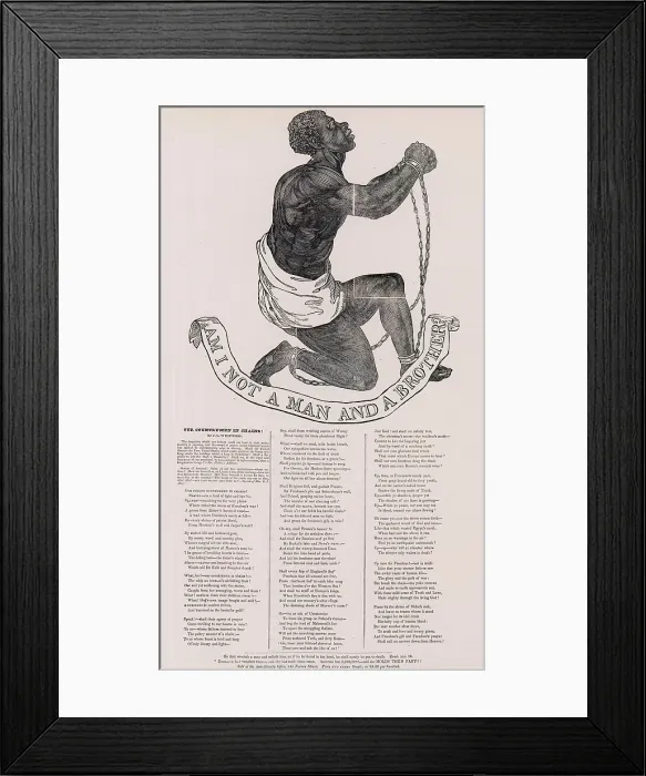 Framed Print : Am I Not A Man and A Brother Framed Print : Am I Not A Man and A Brother